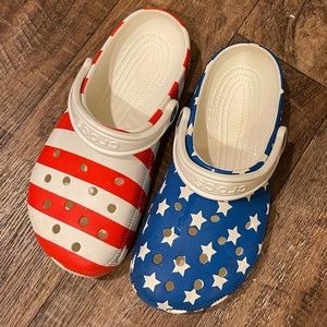 Women’s American flag Crocs